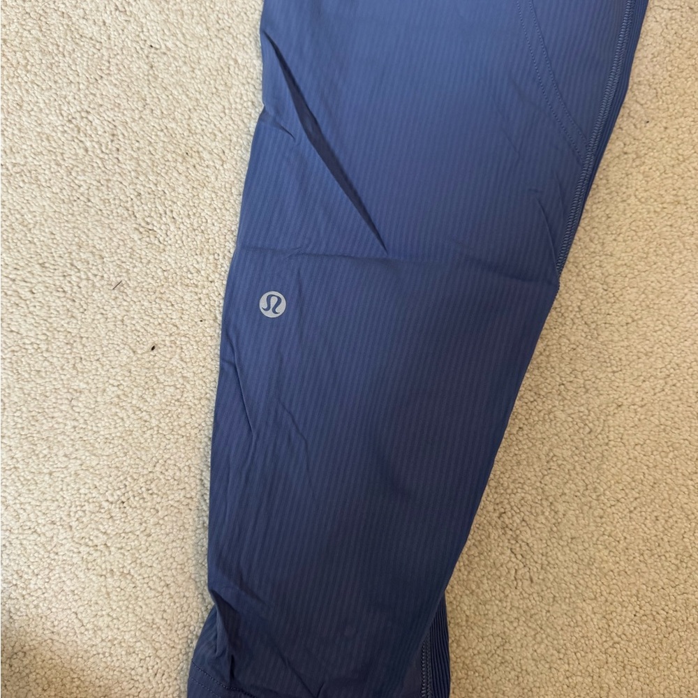 Blue lululemon cropped studio Pants - Picture 3 of 3